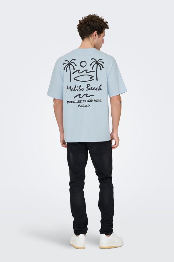 Only & Sons Camiseta manga corta azul
