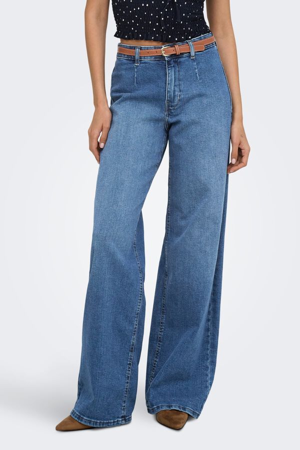 Only Jeans Wide Leg azul
