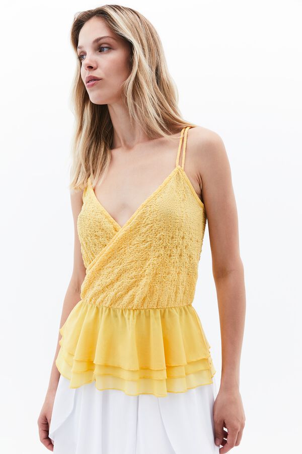 Oxxo Blusa de tirantes amarillo
