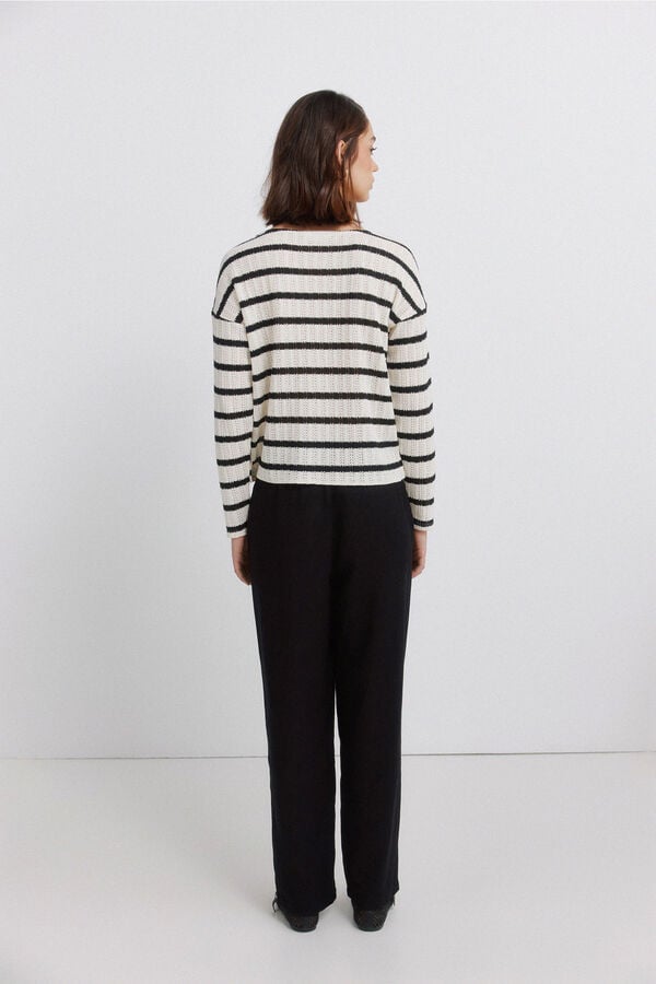 Springfield Linen trousers black