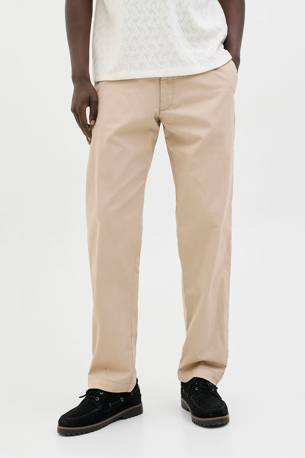 Jack & Jones Pantal&oacute;n estilo chino gris