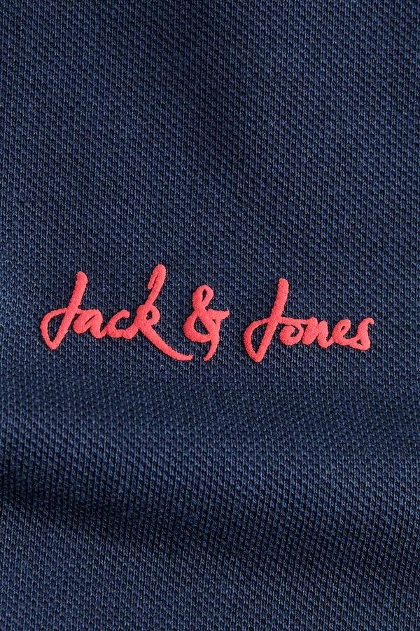 Jack & Jones PLUS Cotton piqu&eacute; polo shirt blue