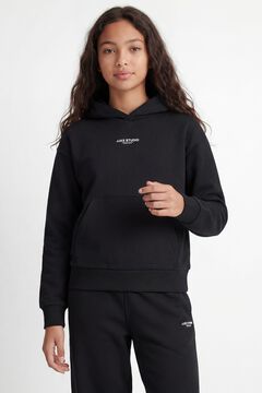 Jack & Jones Girl Hooded logo sweatshirt black