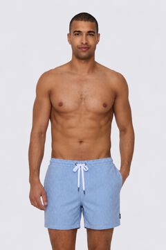 Only & Sons Ba&ntilde;ador corto rayas