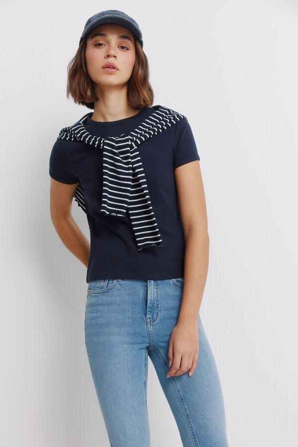 Springfield Cal&ccedil;as jeans slim cropped azul