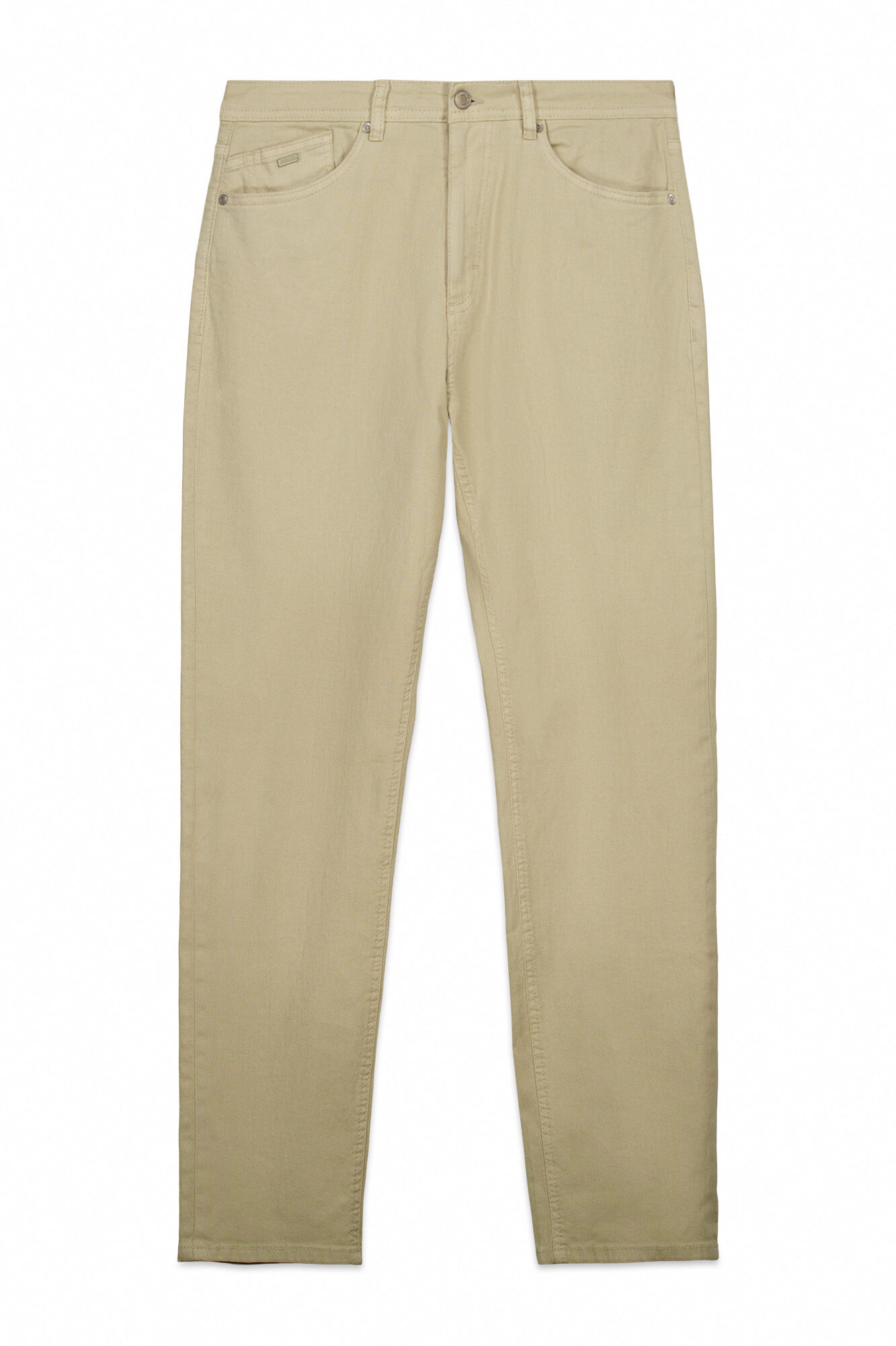 Springfield Washed 5-pocket slim fit trousers