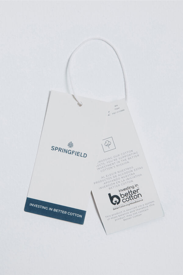 Springfield Color block striped jersey green