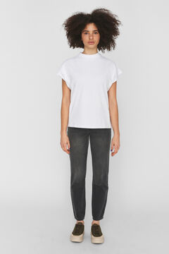 Springfield Essential t-shirt with cutaway sleeves blanc