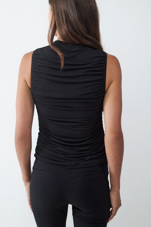 Balmohk Draped top black