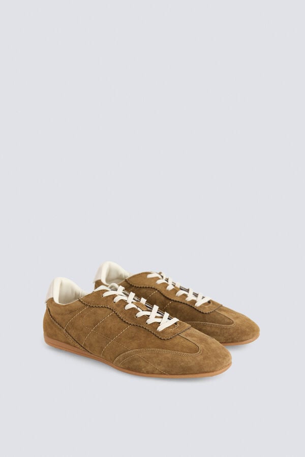 Springfield Leather flat shoe brown