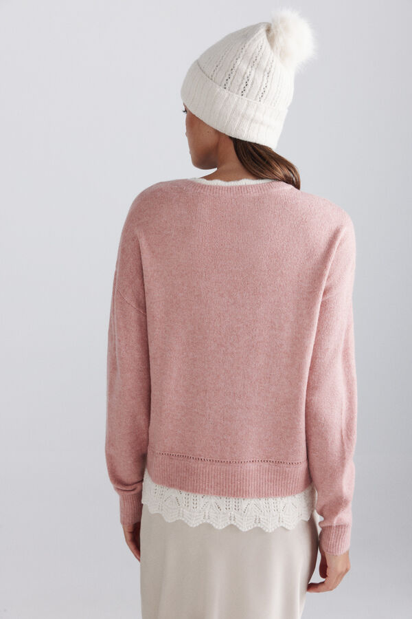 Springfield Lace jumper pink