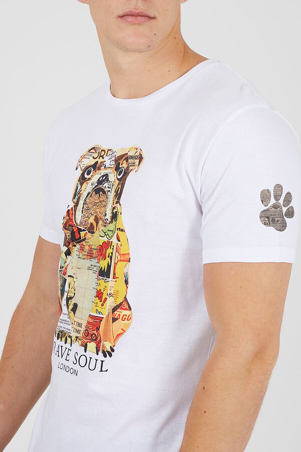 Brave Soul T-shirt de manga curta branco