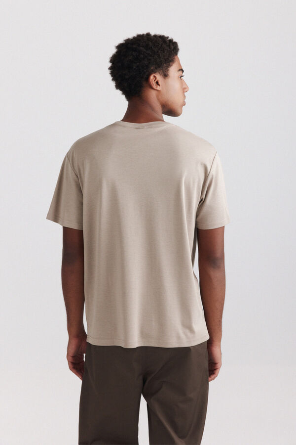 Springfield Textured T-shirt nude