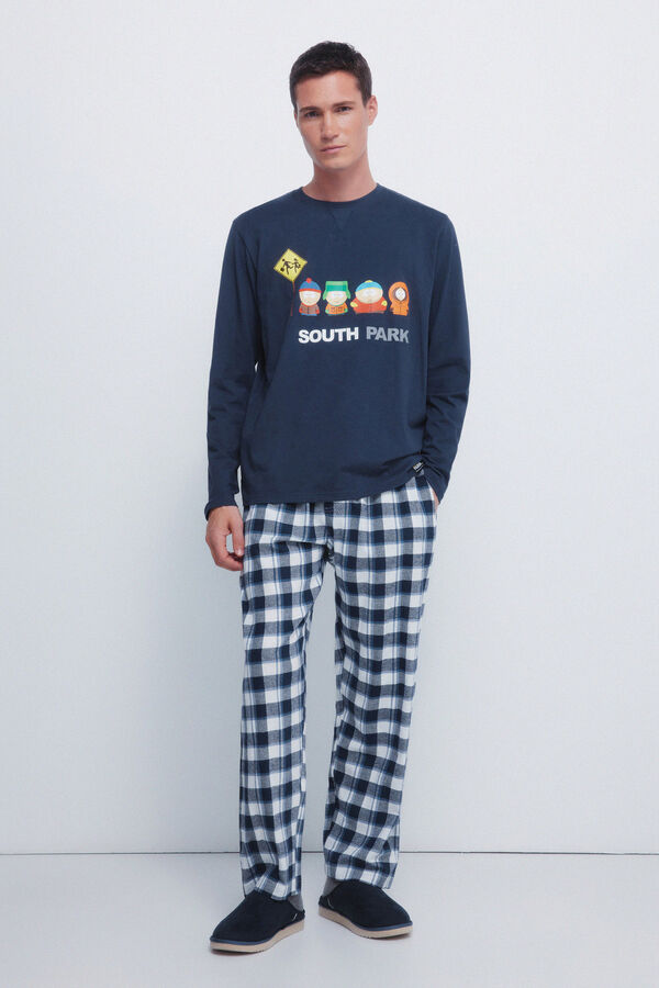 Springfield South Park Long Pyjamas blue