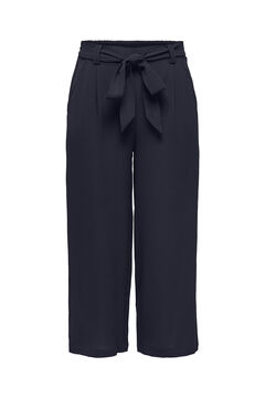 Springfield High-rise, ankle length trousers bluish