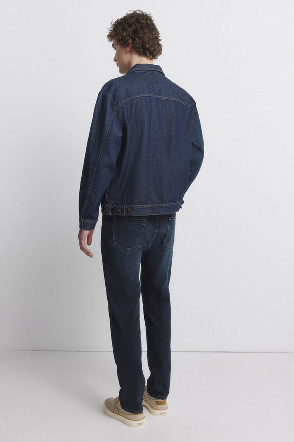 Springfield Dark wash slim fit jeans blue