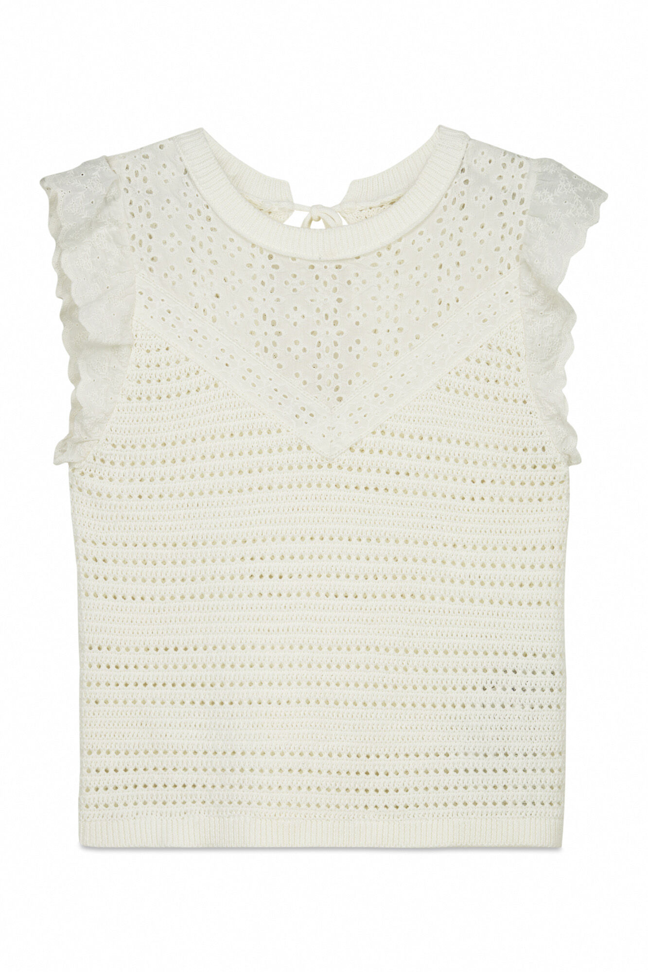 Springfield Haut en tricot brod&eacute; anglais