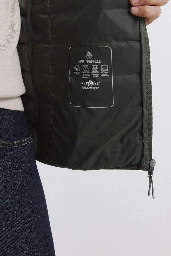 Springfield Quilted gilet beige