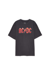 Springfield AC/DC print T-shirt tamnosiva