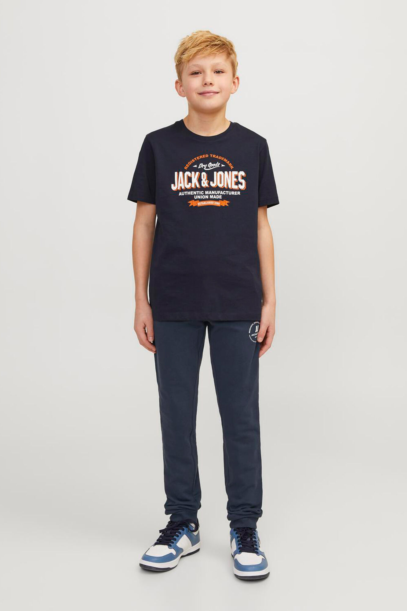 Jack & Jones Junior jogger de algod&oacute;n slim fit
