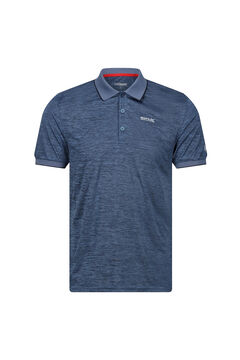 Springfield Technical polyester polo shirt blue