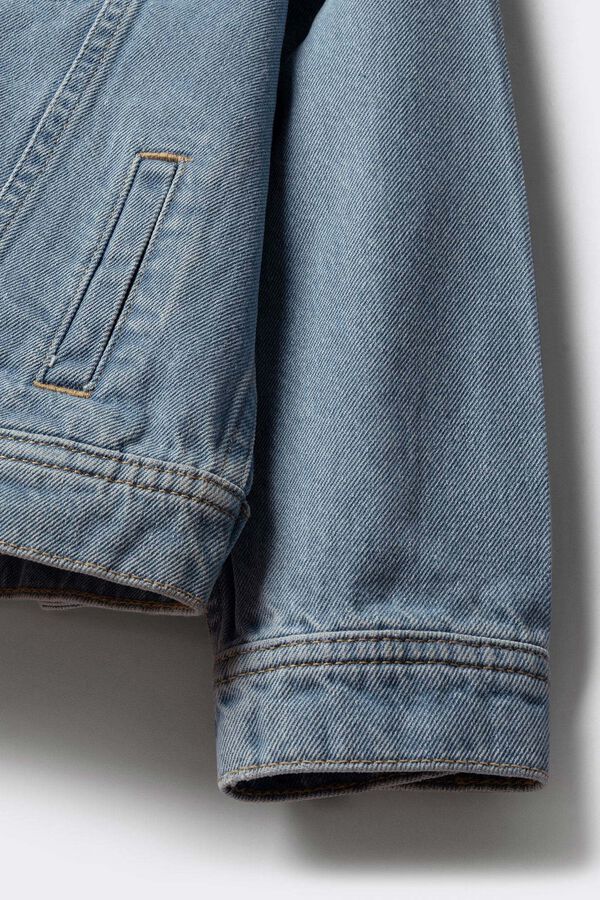 Springfield Kids Trucker denim ni&ntilde;a margaritas azul