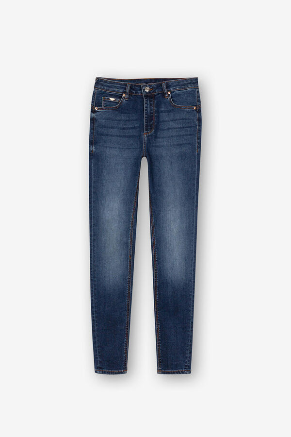 Springfield Jeans Body Curve Skinny de cintura alta Ecodenim azul