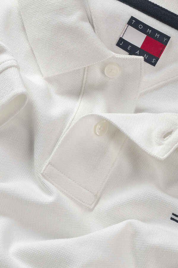 Tommy Jeans Regular fit short sleeve polo shirt beige