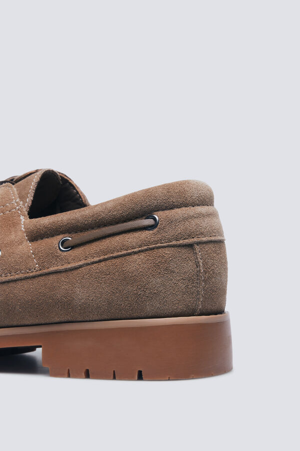 Springfield Chaussure nautique en cuir marron