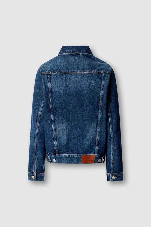 Pepe Jeans Blus&atilde;o trucker de ganga azul
