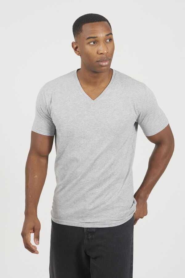 Brave Soul Essential short-sleeved T-shirt grey