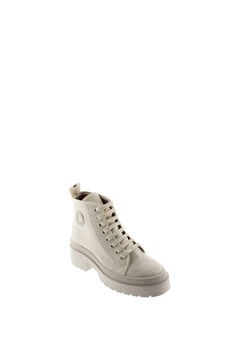 Springfield cielo canvas ankle boots blanc
