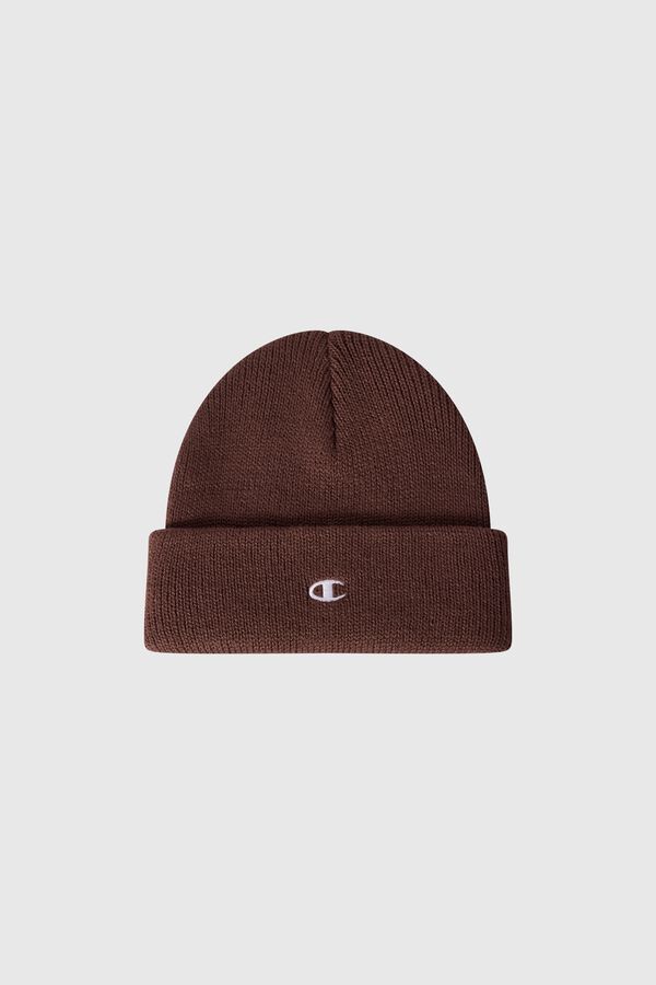 Champion Logo knit beanie nude