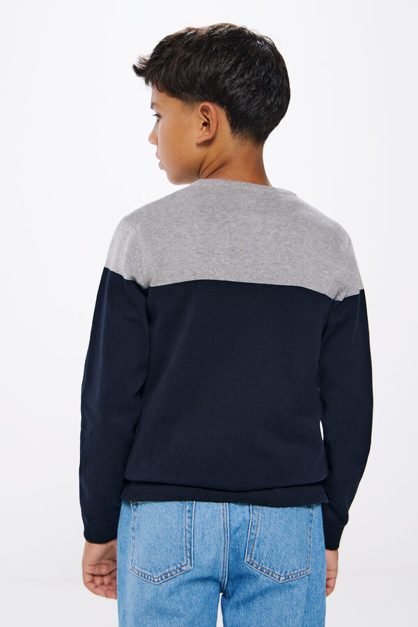 Springfield Jersey color block niño navy