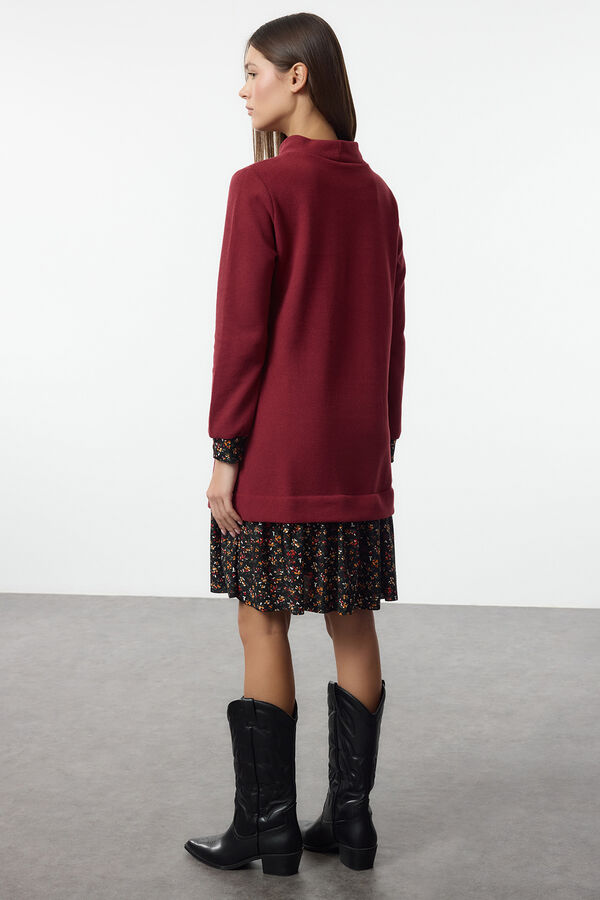 Trendyol Vestido mini de malha estampado