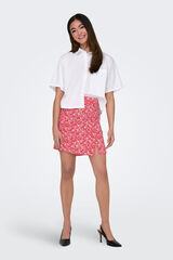 Springfield Printed mini skirt crvena