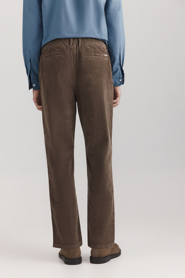 Springfield Pantal&oacute;n chino pana lavada comfort nude