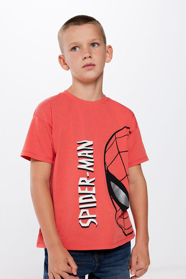 Springfield Camiseta Spiderman niño estampado rojo