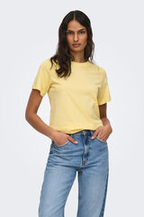JDY Camiseta manga corta bordado amarillo