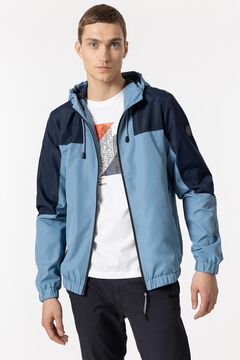 Springfield Two-tone hooded jacket navy