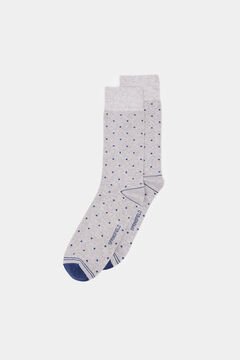 Springfield Long micro polka-dot socks gray