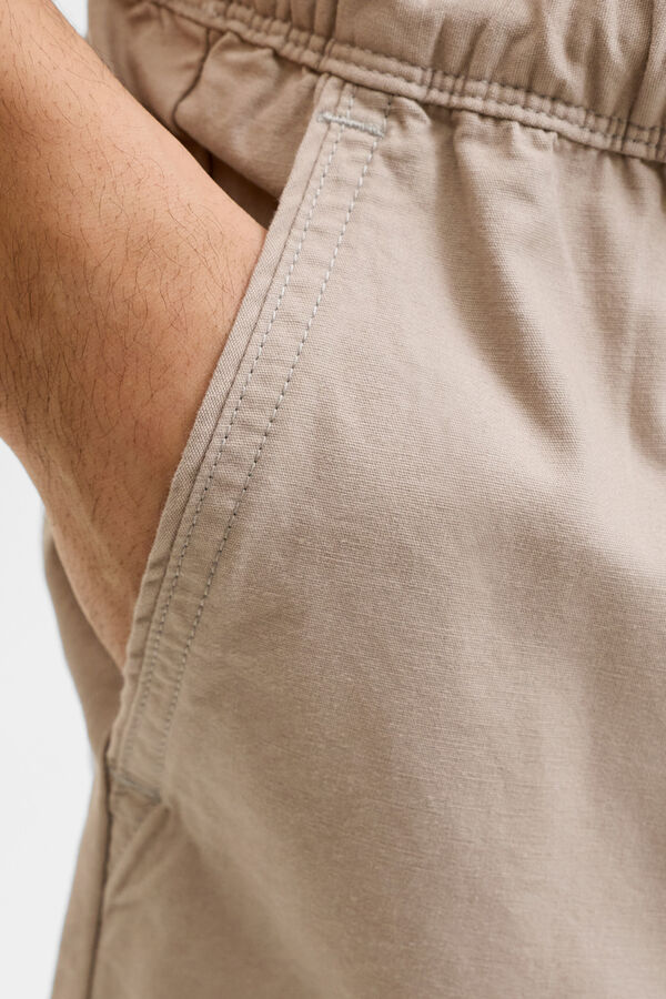 Jack & Jones Cotton jogger Bermuda shorts brown