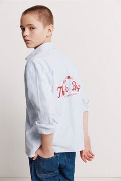 Springfield Kids Camisa em popelina de riscas para menino