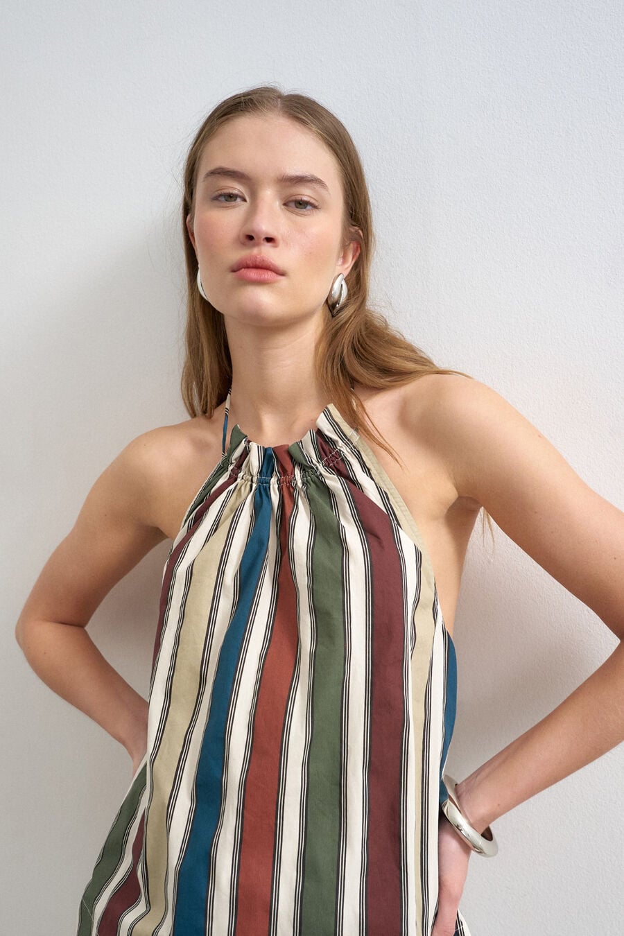 Top halter estampado