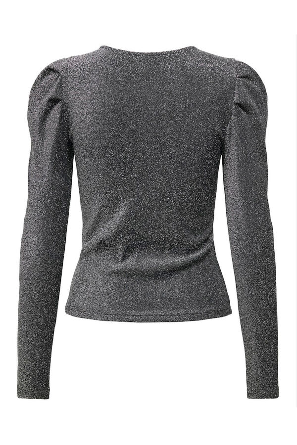 Only Blusa con glitter gris