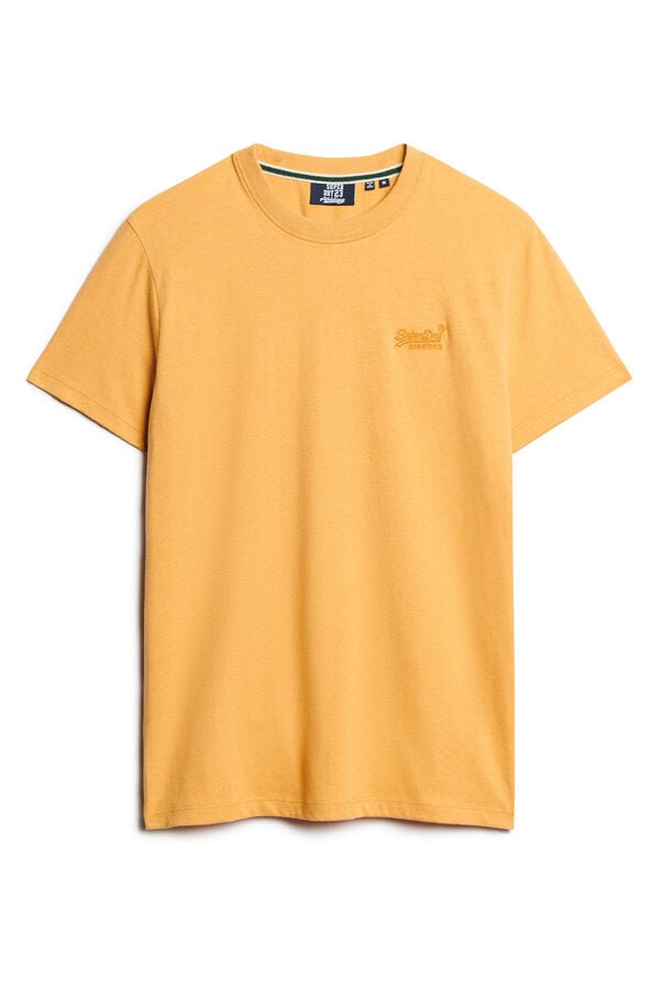 Springfield T-Shirt aus Bio-Baumwolle mit Logo Essential gold