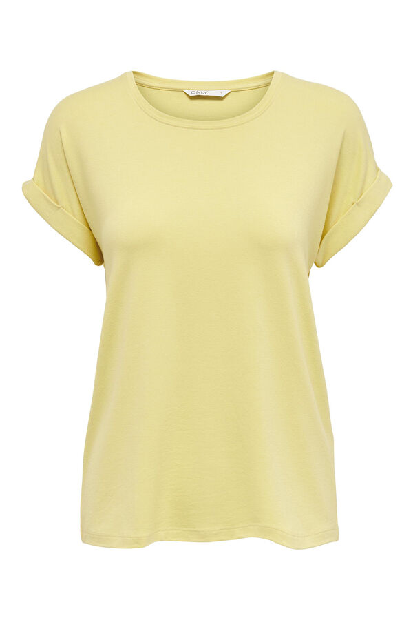 Springfield Short-sleeved round neck T-shirt Žuta