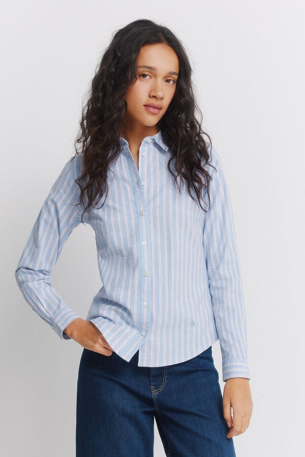 Springfield Oxford cotton shirt blue
