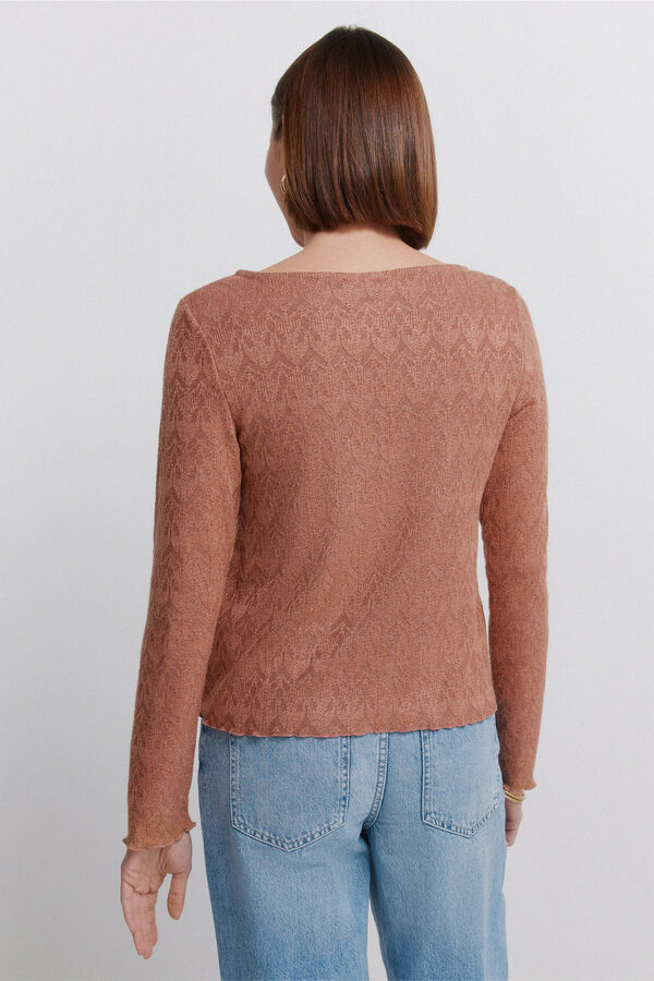 Springfield Wavy finish T-shirt pink