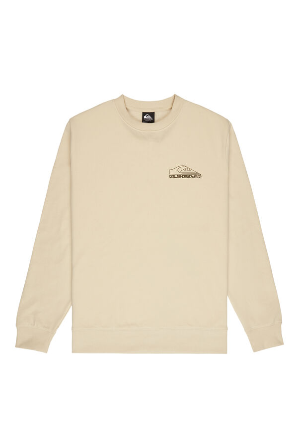 Quiksilver Sudadera de cuello redondo blanco
